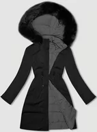 Kurtki damskie - Przejściowa dwustronna kurtka damska J Style czarno-szara (16M9159-392) - J STYLE - miniaturka - grafika 1