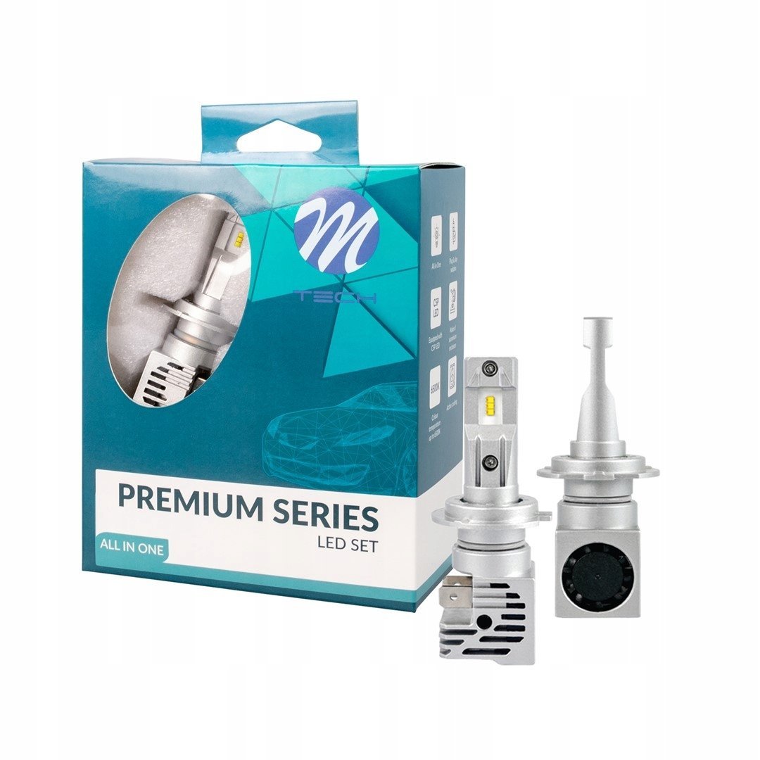 Żarówki H7 Led Set 12-24v 6500k Zestaw Mocne Diody