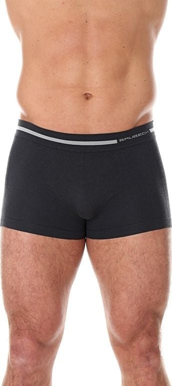 Brubeck BX10430 Bokserki męskie COMFORT WOOL grafitowy M