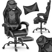 Fotele gamingowe - Sofotel Fotel biurowy dla gracza Sofotel Cerber czarno-szary 2460 - miniaturka - grafika 1