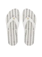 Klapki i japonki damskie - Tommy Hilfiger Japonki Th Chain Print FW0FW08514 Biały - miniaturka - grafika 1