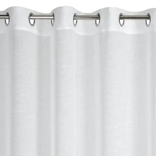 Firana Dekoracyjna Lexy 140 x 250 Biał Przelotka - Firany - miniaturka - grafika 1