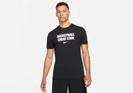 Koszulki męskie - Nike Dri-Fit Verb Cheat Code Tee Black - miniaturka - grafika 1