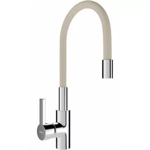 Mexen Flex bateria kuchenna, chrom/beżowa - 670900-09 - Baterie kuchenne - miniaturka - grafika 1