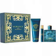 Kosmetyki do kąpieli - Versace Eros Edt 100ml Edt 10ml żel pod prysznic 150ml - miniaturka - grafika 1