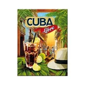 Dekoracje domu - Art Nostalgic 14309 piwa i spirytualiów Cuba Libre na magnes, 8 x 6 cm 14309 - miniaturka - grafika 1