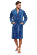 Szlafroki męskie - Doctor nap SMS 6063 niebieski szlafrok męski - doctornap - miniaturka - grafika 1