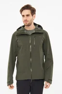 Kurtki i kamizelki sportowe męskie - Kurtka męska przeciwdeszczowa z membraną Aqua Thermo TEX+ Viking Trek Pro 2.0 7400 khaki - miniaturka - grafika 1