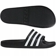Klapki i japonki męskie - klapki męskie adidas czarne basenowe sportowe lekkie gumowe 48,5 - miniaturka - grafika 1
