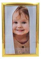 Ramki na zdjęcia - Ramka na zdjęcie 21x29,7 A4 Simple Gold jasnozłota - miniaturka - grafika 1