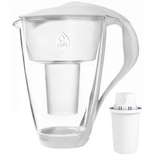 dzbanek szklany DAFI Crystal Led, + wkład filtrujący Classic, biały, 2l - Dzbanki filtrujące - miniaturka - grafika 1
