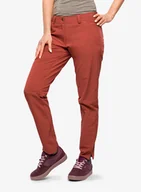 Odzież trekkingowa damska - Spodnie turystyczne damskie Vaude Skomer Pants II - dark cherry - miniaturka - grafika 1