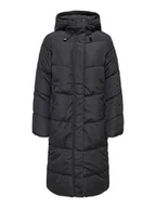 Kurtki damskie - ONLY Płaszcz pikowany w kolorze czarnym - miniaturka - grafika 1