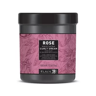 Black, Rose Curly Dream – Maska do loków, 1000ml - Maski do włosów - miniaturka - grafika 1
