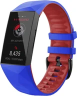 Akcesoria do smartwatchy - PASEK DO ZEGARKA FITBIT Charge 3/4 NIEBIESKI SILIKON WODOODPORNY - miniaturka - grafika 1