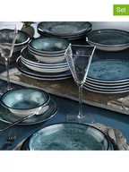 Serwisy obiadowe - Hermia 18-częściowy zestaw w kolorze niebieskim - miniaturka - grafika 1