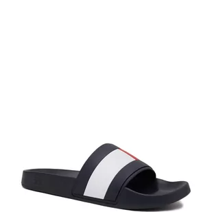 Tommy Hilfiger Klapki RUBBER TH FLAG POOL - Klapki i japonki męskie - miniaturka - grafika 1