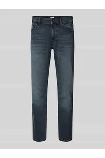 Jeansy o kroju regular fit z 5 kieszeniami - camel active - Spodnie męskie - miniaturka - grafika 1