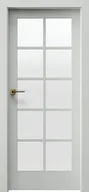 Drzwi wewnętrzne - Porta Drzwi Wewnętrzne Z Szybą Verro V.1 Lakier Szary - miniaturka - grafika 1