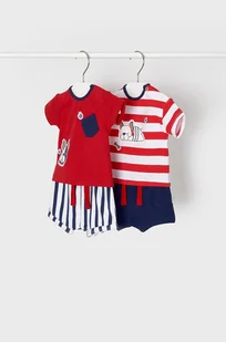 Mayoral Newborn Komplet niemowlęcy (2-pack) kolor czerwony - Komplety dla niemowląt - miniaturka - grafika 1