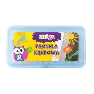 Pastele kredowe 12 kolorów STRIGO - Przybory szkolne - miniaturka - grafika 3