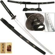 Miecze i maczety - Profesjonalny Długi Miecz Samurajski / Katana BATLLE KANJI (Last Samurai) + Drewniana Pochwa. - miniaturka - grafika 1