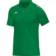 Koszulki męskie - JAKO JAKO Classico Polo, sportowo-zielone, L 6350 - miniaturka - grafika 1