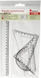 Titanum Komplet geometryczny 4 elementy L-20 - Przybory szkolne - miniaturka - grafika 2