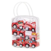 Samochody i pojazdy dla dzieci - Samochód z napędem straż pożarna 6szt zestaw KX7290 - miniaturka - grafika 1