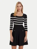 Sukienki - Morgan Sukienka dzianinowa 252-RMPIA Czarny Regular Fit - miniaturka - grafika 1