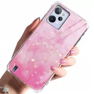 Etui i futerały do telefonów - TFO Nakładka Gold Glam do Realme C31 pink - miniaturka - grafika 1