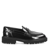 Półbuty damskie - Loafersy Gant 31531117 Czarny - miniaturka - grafika 1