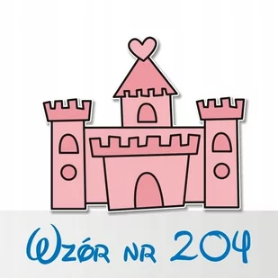 Naklejka na ścianę 50cm Zamek 204, 50x43 cm - Naklejki na ścianę - miniaturka - grafika 1