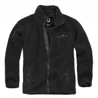 Odzież taktyczna i umundurowanie - Bluza Polarowa BRANDIT Teddyfleece Jacket - Czarna S - miniaturka - grafika 1