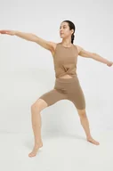 Spodenki damskie - Fila szorty Collias damskie kolor zielony gładkie high waist - miniaturka - grafika 1