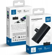 Powerbanki - BLUE STAR 5000 mAh z wbudowanym złączem Lightning 2,1A W0556P czarny - miniaturka - grafika 1