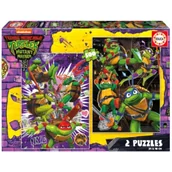 Puzzle - Puzzle 2x500 Wojownicze Żółwie Ninja Educa - miniaturka - grafika 1