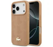 Etui i futerały do telefonów - Lacoste Nomograme Gold Logo MagSafe do iPhone 17 Pro Różowy - miniaturka - grafika 1