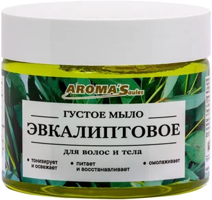 Aroma'Saules Gęste mydło do ciała i włosów Eukaliptus 250ml - Mydła - miniaturka - grafika 1