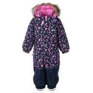 Kombinezony dla dzieci - Dziewczęcy kombinezon zimowy listki różowy Lenne r.80 - miniaturka - grafika 1