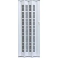 Drzwi wewnętrzne - Drzwi harmonijkowe SILVER SQUARE 011 86 x 203 cm biały - miniaturka - grafika 1