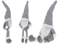 Lalki dla dziewczynek - Krasnal Skrzat Świąteczny Z Brodą Szary 47Cm - miniaturka - grafika 1
