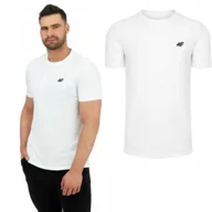 Koszulki męskie - Koszulka 4F Męska T-shirt Bawełniany Podkoszulek Sportowy Na Co Dzień r. L - miniaturka - grafika 1