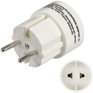 Hama Adapter podróżny Europa PD typ EF, CEE 7/17 44224 - Złącza, przejściówki, adaptery - miniaturka - grafika 1