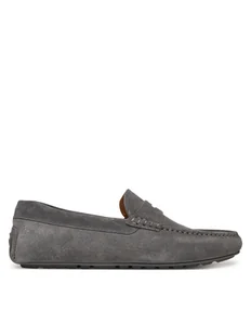 BOSS Mokasyny Noel 50541750 Szary - Mokasyny męskie - miniaturka - grafika 1