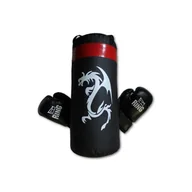 Worki treningowe - ZESTAW BOKSERSKI 40cm DRAGON BLACK - miniaturka - grafika 1