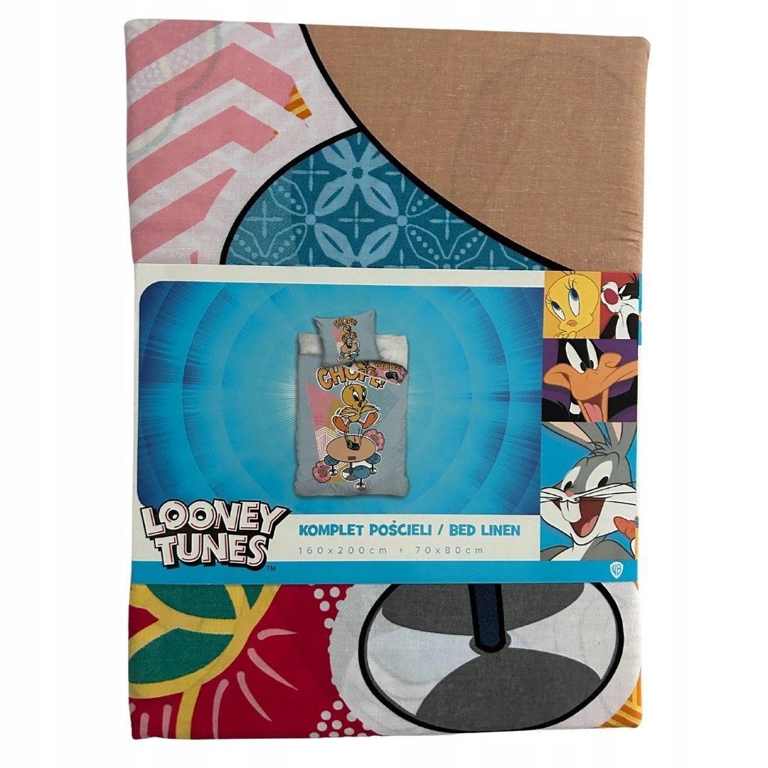 Looney Tunes Chope! Komplet pościeli 160x200cm + 70x80cm 100% bawełna