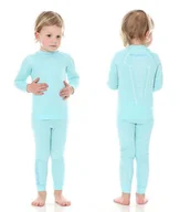 Bluzy narciarskie - Brubeck Bluza thermo jr ls13670 niebieski - miniaturka - grafika 1