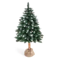 Choinki - Homede, Sztuczna choinka sosna choinka na pniu brokat CRISTAL kolor butelkowa zieleń Homede - miniaturka - grafika 1