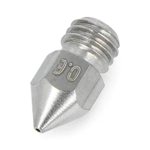 Dysza 0,6mm MK8 - filament 1,75mm - stal nierdzewna - Filamenty i akcesoria do drukarek 3D - miniaturka - grafika 1